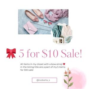 🎀 Jewelry and Accessories Flash Sale!
